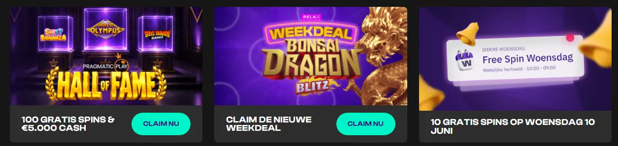 Cashback-aanbieding voor verloren inzetten