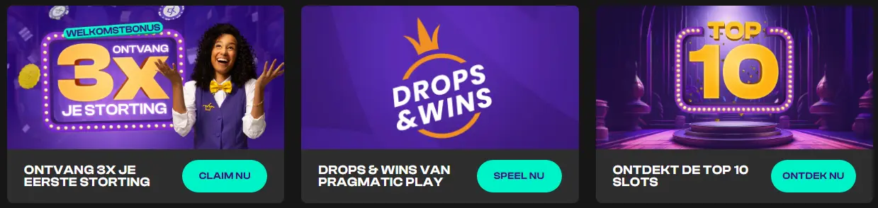 Gratis spins na registratie of storting